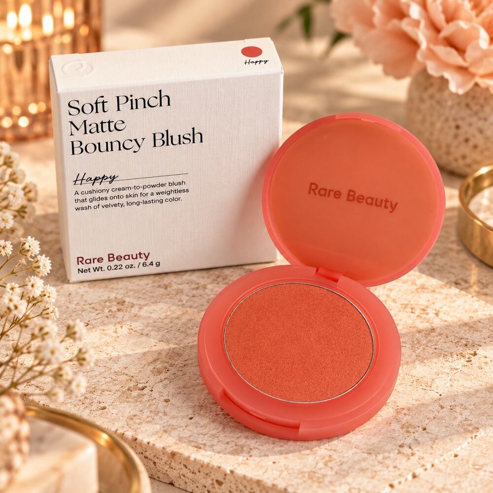 NEW Rare Beauty Soft Pinch Matte Bouncy Blush Happy MSRP $27 BRAND NEW IN BOX